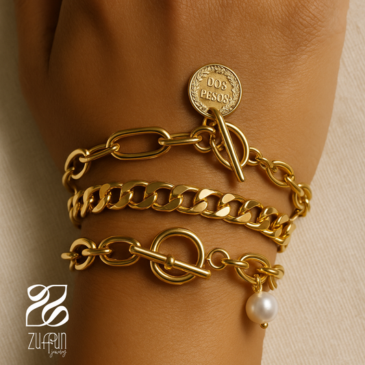 Pulsera OT con perla + 2 pulseras extras de regalo