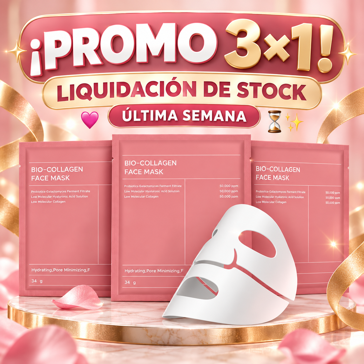 💥3X1 - Mascarilla de Bio-Colágeno