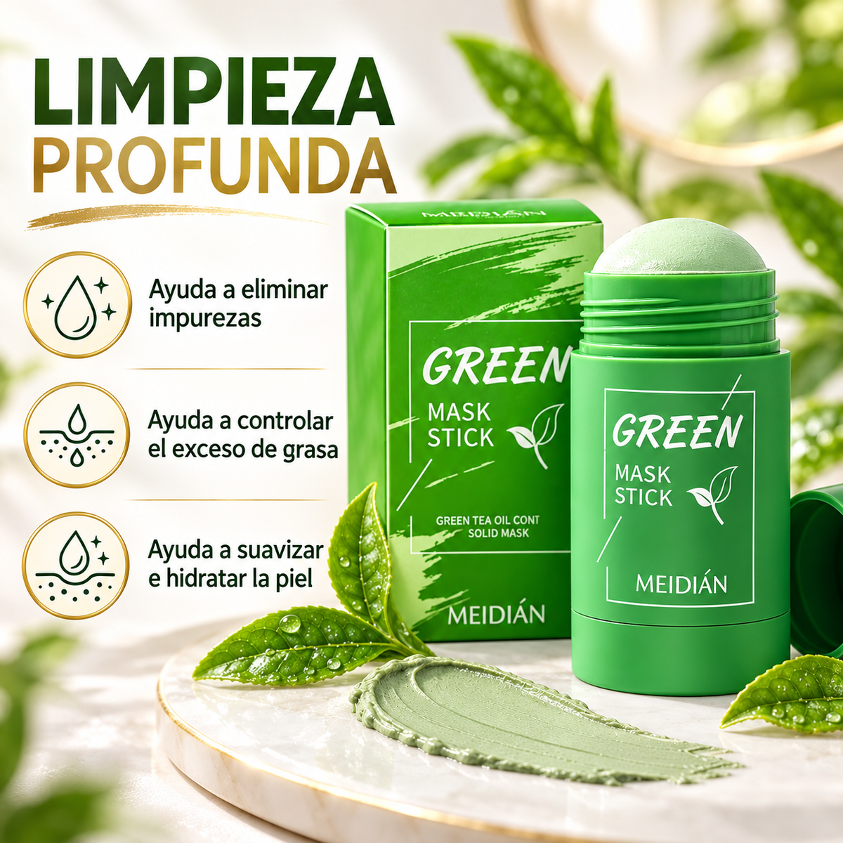💥2X1 - Mascarilla de te verde GREEN NATURE™